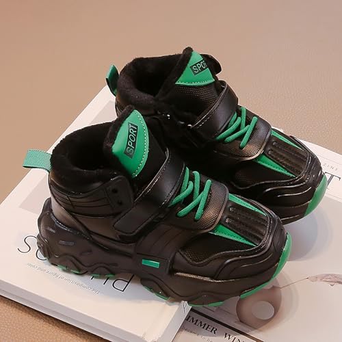 Girls Running Shoes Plush Lace-Up High Top Strappy Non-Slip Athletic Sneakers School Hiking Walking Sports Shoes4