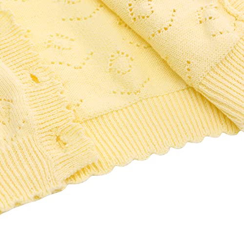 famuka 0-24 Months Baby Girl Cardigan Coat Thin Solid Knit Sweater4