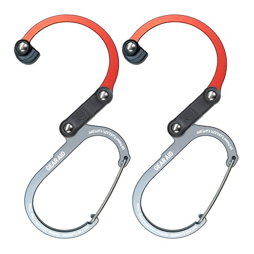 Image of GEAR AID HEROCLIP 360 Swivel Carabiner Gear Clip and Hook (Medium) for Camping, Backpack, Suitcases and Garage Organization