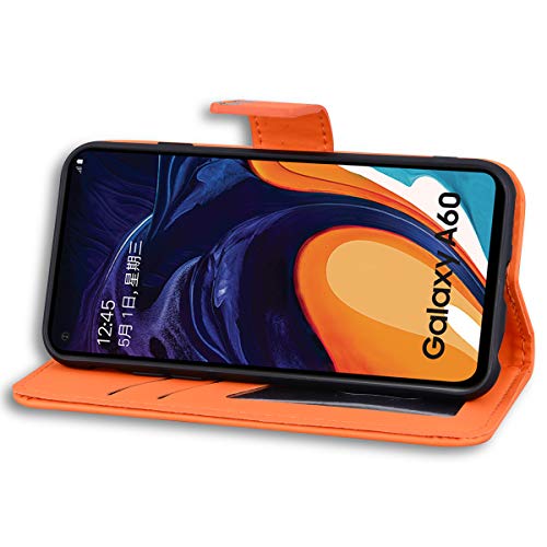 Greaked for Samsung A10/A20/A30/A50/A50/A50S/A30S Capa protetora de couro PU com compartimento para