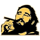 l1799 sr 04 01  15cm! Klebe-Folie Wetterfest Made-IN-Germany Fidel Castro L1799 UV&Waschanlagenfest Auto-Aufkleber Sticker Decal