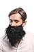 WIG ME UP- 9537B-P103 Barba Carnaval Halloween Negro Hipster Ladrones Bandido profeta...