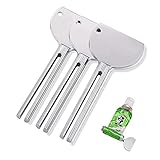 UDQYQ 3 Stücke Tubenquetscher Edelstahl Tubenausdrücker Metall Zahnpasta Squeezer Tubenaufroller Sparen Sie Zahnpasta, Cremes, Farbe, Salbe,Kein Durcheinander und Abfall mehr.