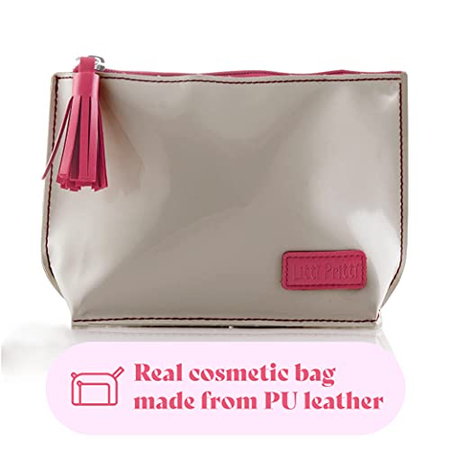 Litti Pritti Pretend Makeup for Girls | 8 Piece Set - Play Makeup Kit & PU Leather Cosmetic Case for Pretend Play - Thumbnail 6