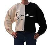  Karl Kani Signature Cropped Block Crew - M