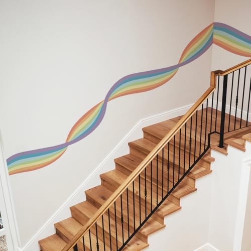 Runtoo Rainbow Vinilo Decorativo de Pared Colorido 36x24 in