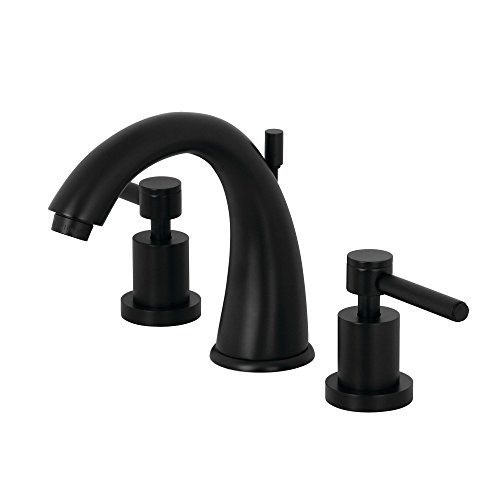 Holiday Deals 🛒 Kingston Brass KS2960DL Concord Widespread Bathroom Faucet, Matte Black