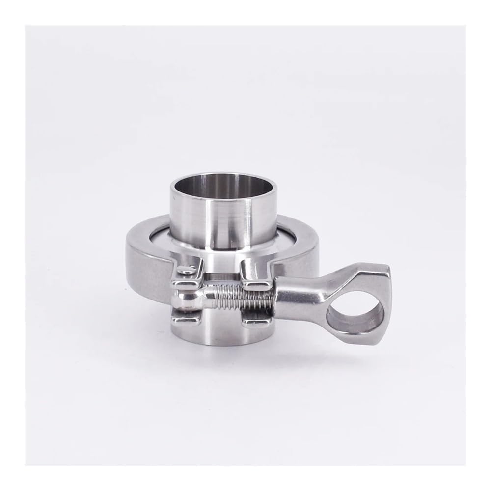 Triple Clamp 1.5" x 32mm OD 1.25" Pipe + PTFE Strip, SUS304 Connection