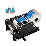 MT-30 Round Bottle Labeling Machine, Manual Label Applicator 30pcs/min Label Maker Machine Bottle Labeler for Plastic, Glass Round Bottles (10-110mm Label Width)