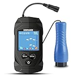 LUCKYLAKER 高性能 有線 カヤック 魚群探知機 ポータブル バス 海 魚探知機 ボート ソナー 振動子 船 ワカサギ 魚探 釣り 携帯 小型 釣り 海釣り 氷上