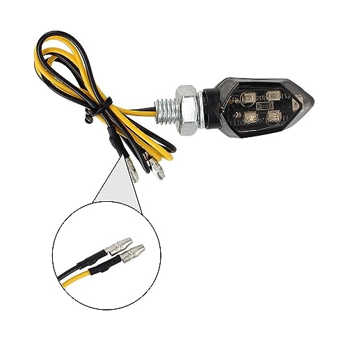 Evita accidentes con el intermitente motocicleta LED universal de alta visibilidad mini 2 uds 4