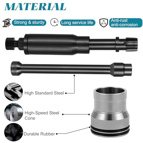 BELIFLY C7 Injector Sleeve Cup Removal Installation Tool with Parts Kit Compatible with Caterpillar CAT 3126 / 3126B C7 C9 with Style HUEI injectors
