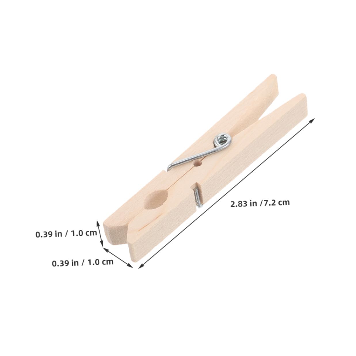 VANZACK 150 pezzi Mollette in Legno Mini per Bucato Resistenti e Riutilizzabili Clip Compatte per Asciugatura Sicura di Calzini e Biancheria per Esterni e Artigianato Fotografico