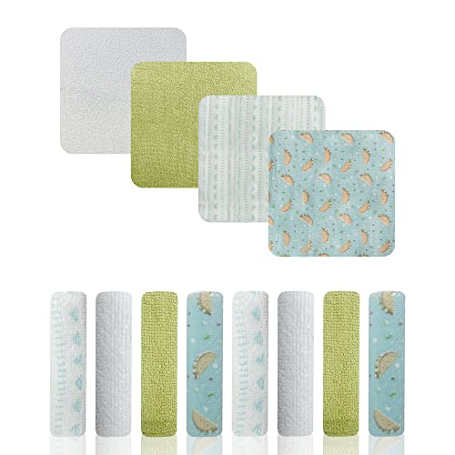 Image of MODERN BABY Washcloths Set for Baby Girls 8 Pack Soft Reusable Wash Clothes Face Towels for Newborns Babies & Toddlers, Taco