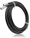 HZSIFU 20FT Hydraulic Hose Kit Compatible with Seastar Outboard Steering Boat Teleflex Marine Replace HO5120, Outboard Hose Kit