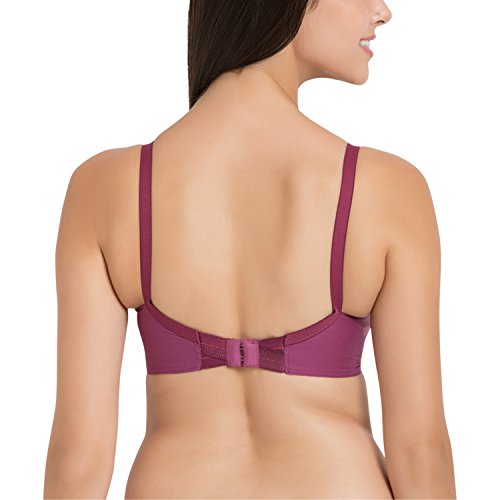 Image of SOUMINIE Women's Cotton Non-Padded Wire Free Casual Full-Coverage Minimizer Bra