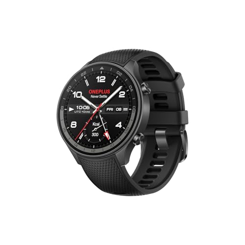 Image of OnePlus Watch 2R with Wear OS 4 by Google,Snapdragon W5 Chipset,Upto 100hrs Battery Life,1.43'' AMOLED Display,100+ Sports Mode,Dual Frequency GPS,5 ATM,IP68 & BT Calling [Gunmetal Gray]