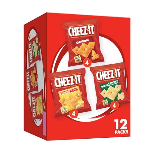 Cheez-It Cheese Crackers, Baked Snack Crackers, Lunch Snacks, Variety Pack,