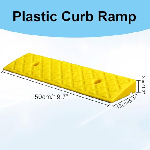 Rampa plástica portátil para bordillo 3 cm amarillo miniatura 7