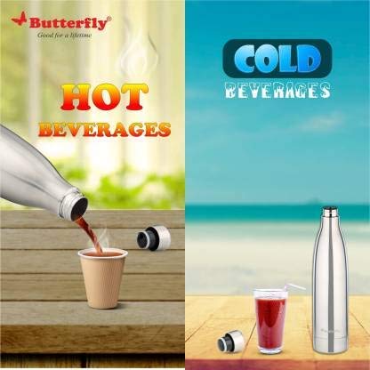 Butterfly Voyage Vacuum Flask - SS-1000ML