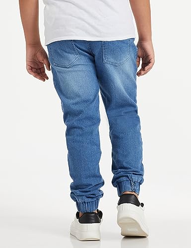 Image of Amazon Brand - Symbol Boys Boys Slim Fit Stretchable Jogger Jeans (Elasticated Waist Band)