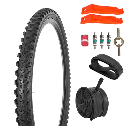 RUTU 26x2.125 Bicycle Tire with AV Schrader Valve