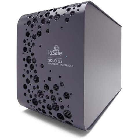 ioSafe Solo G3 4TB Fireproof & Waterproof External Hard Drive, Pewter Gray (SK4TB) Cover