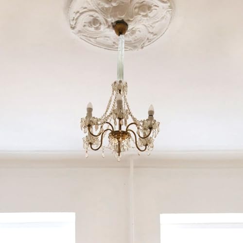 Image of OSALADI Detachable Hanging Light Chain Cloth Lamp Chain Sleeve Ceiling Light Fixtures Cord Wire Concealer Easy Install Feet