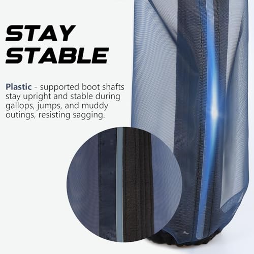 Image of All-Purpose Fine Mesh Horse Fly Boots Breathable Anti-Fly Leggings with Sturdy Support Strips Reduce Annoying Stomping & 360Leg Protection Durable Easy-Clean Material 4-Pack Lavender Purple