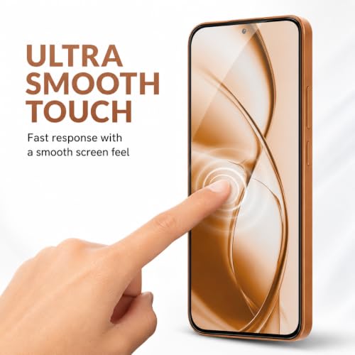 Image of FIRST MART Tempered Glass Screen Protector for Poco M8 Power - Full-Glue Screen Guard, 3D Edge to Edge, HD Clear, Bubble-Free, Case-Friendly, Black, Pack of 2