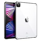 iPad Pro 11 ケース 2022/2021 MoKo iPad Pro 11 第4/3世代適用クリアケース Apple Pencil2のペアリング & 充電に対応 軽量 薄型 耐衝撃 シンプル 四角特別保護 アクリルバック TPU製縁 透明ブラックフチ