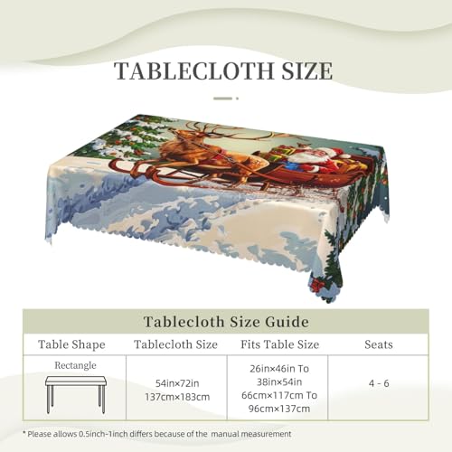 Nappe rectangulaire lavable pour protéger votre table des taches pendant les fêtes - 6