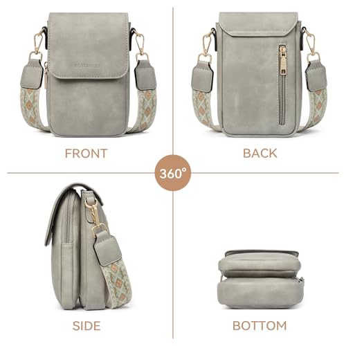 Image of BOSTANTEN Crossbody Bags for Women Cell Phone Purse Leather Wallet Handbags with Card Slots
