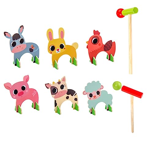 Abaodam 1 Juego De Aros De Lanzamiento De Croquet con Animales Minicampo De Golf Saltarinas para Juego De Croquet Al Aire Libre para Minicampo Juego De Tren para