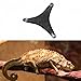 predolo Reptile Hammock Bearded Dragon Hammock Mat Reptile Lounger Triangular Hanging Bed for Mice Chameleons Leopard Gecko Lizards, S