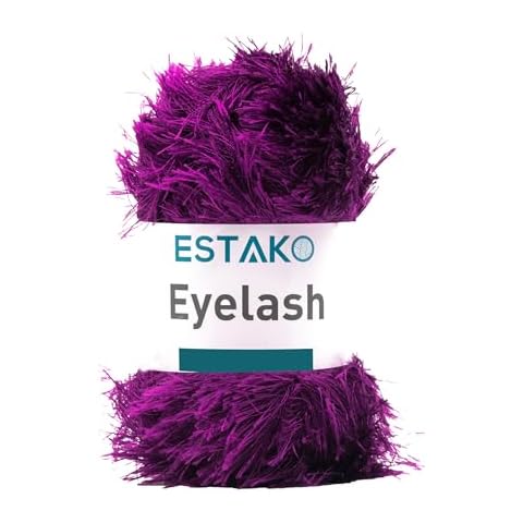 Estako Eyelash Yarn - Purple Cover