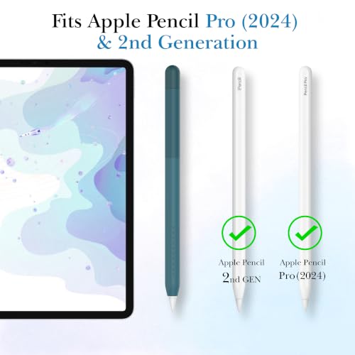 Image of Delidigi for Apple Pencil Pro (2024) & Apple Pencil 2nd Generation Case | Gradient Color Design Silicone Sleeve Cover, Comfortable Grip, Magnetic Charging Compatible, Double Tap Support