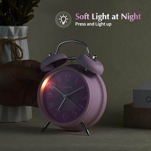 4loudalarmtwinbellalarmclocknightlightdeskclocktablealarmclockbedroomalarmclockpinkpower Urban Country Home Decor 4 loud alarm twin bell alarm clock night light desk clock table alarm clock bedroom alarm clockpink power urban country home decor
