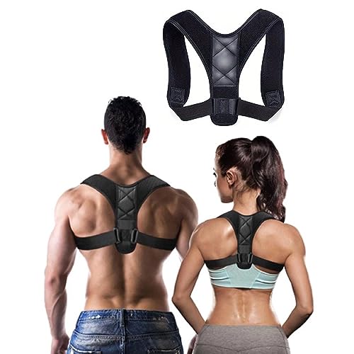Corrector de postura, espalda para hombre y mujer, soporte recto para espalda, protector espalda, corrector de postura, soporte lumbar ajustable, crea una postura erguida y segura