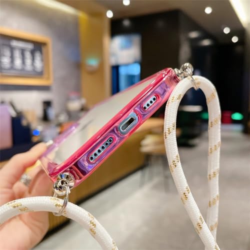 Couverture en TPU souple avec corde iPhone 14 Pro Max dégradé