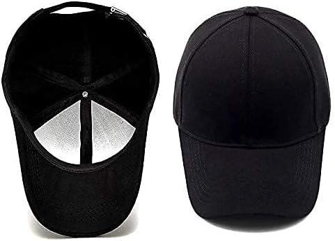 PITRESHWAR Cotton Plain Adjustable caps for Men and Women Black