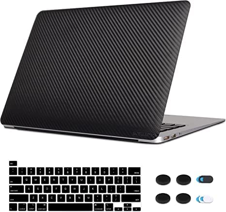 SIA VENDORS Compatible with MacBook Pro 13 inch Skin Decal with Touch Bar, Soft PU Carbon Protective Sticker & Keyboard Cover, Carbon Fiber Texture Black (11" by 48" Inch, 3D Texture Black) (B0BG86Z5SY) Amazon Price History, Amazon Price Tracker