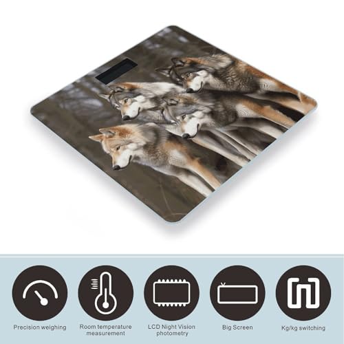 Báscula de Baño Digital con Vidrio Templado y Cinta Métrica miniatura 3
