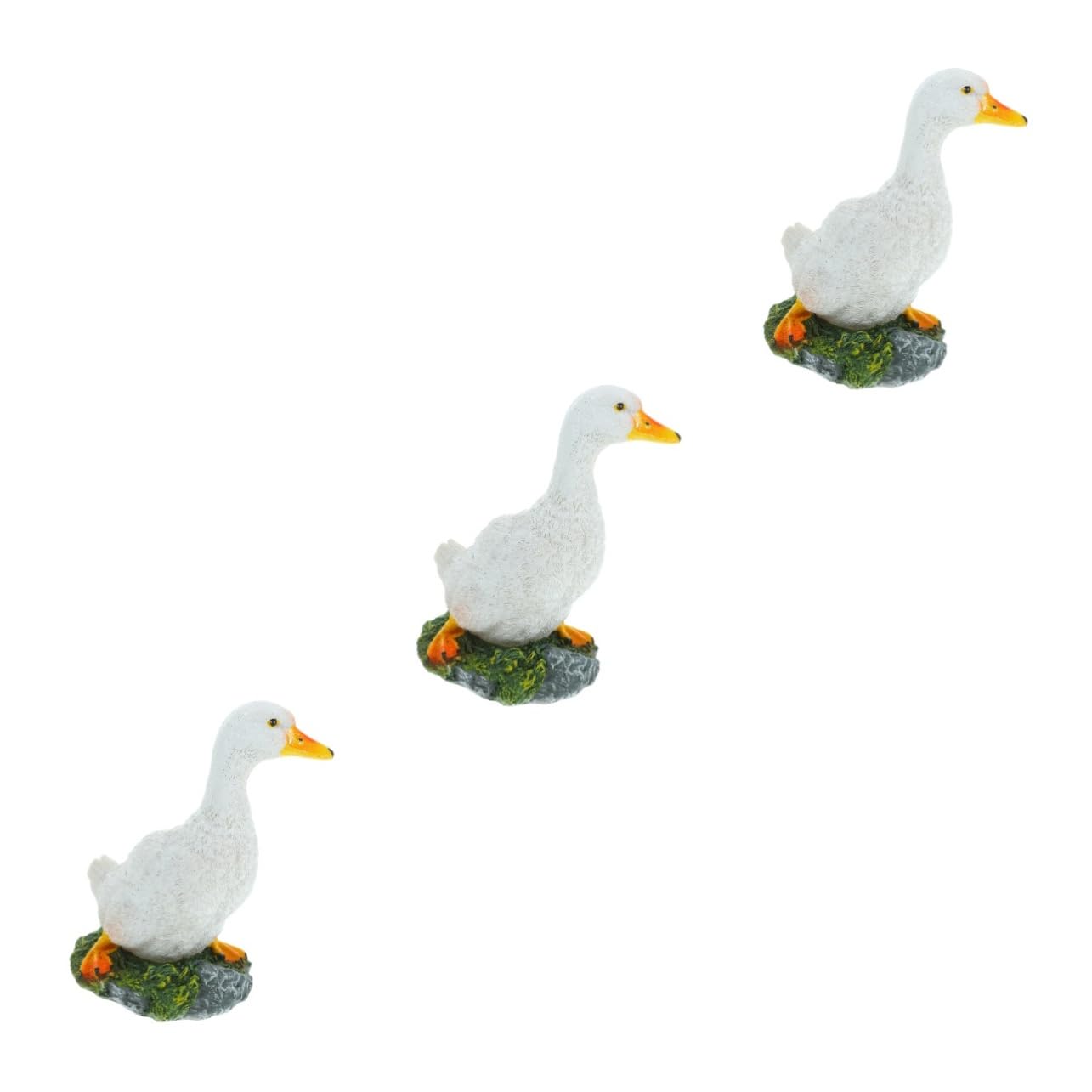 Figurines de canard pour étang et pelouse créant une ambiance champêtre et réaliste au jardin