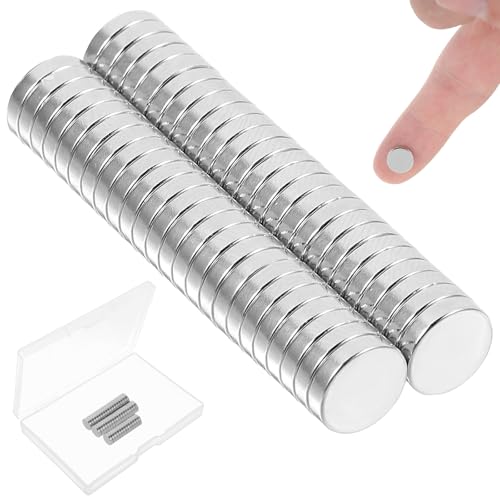 Gjinxi NdFeb Metal Collar Stays 50PCS, 9x2mm Strong Attractive NdFeb Dress Shirts Collar Stays Inserts, Attractive Neodymium Rare Earth Buttons for Clothing DIY Electronic Components Crafts