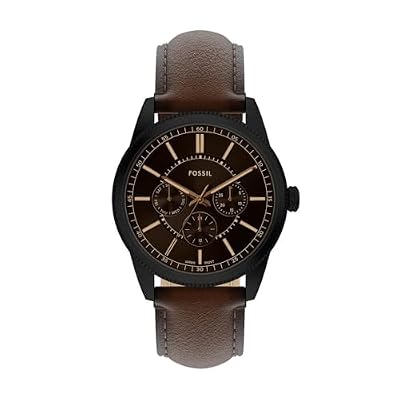 Fossil Pearson Orologio Uomo, Movimento Multifunzione al Quarzo con cinturino in acciaio inossidabile o pelle