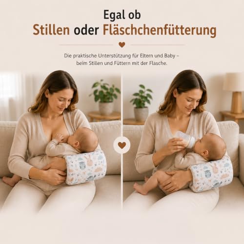 Totsy Baby Kleines Stillkissen 20 cm – Stillmuff Armkissen für Mama und Papa beim Füttern mit Flasche… – Ansicht 5