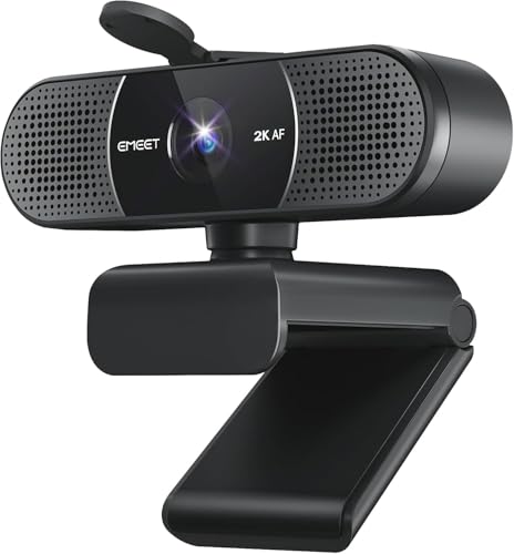 EMEET webカメラ C960 2K ウェブカメラ 個人会議最適な内蔵マイクロフォンPDAFオートフォーカス 30FPS 70°広角 会議用 パソコンカメラ プラグ＆プレイ プライバシーカバー 会議用/教育用/ビデオ通話/生放送 Youtube, Skype, Zoom, Facetimeなど対応の商品画像（Amazon）