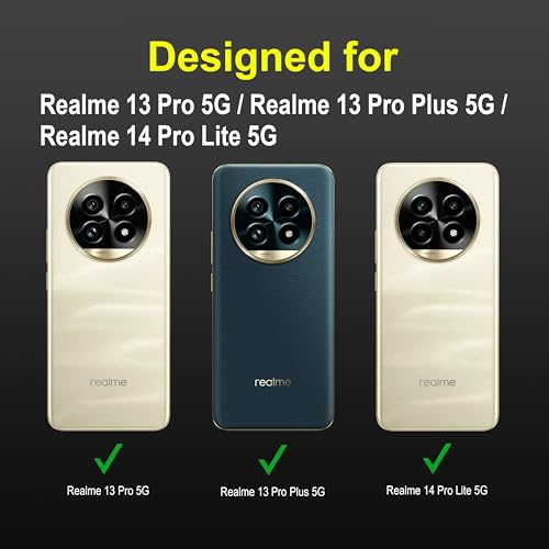 Image of Zapcase Back Case Cover for Realme 13 Pro 5G | Compatible for Realme 13 Pro Back Cover | Liquid Silicon Magic Case with Camera Protection |Black