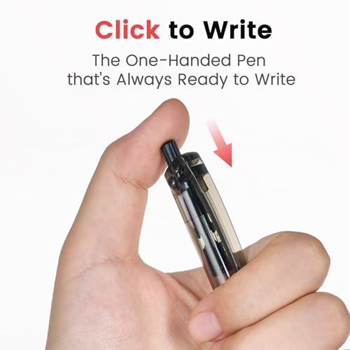 Image of Sooez 40 Pack Bulk Pens Ballpoint, Smooth Writing Pens with Soft Grip | Retractable Blue Ink Pens, Medium Point 1.0mm Pen for Journaling, Ballpoint Pen Office Supplies
